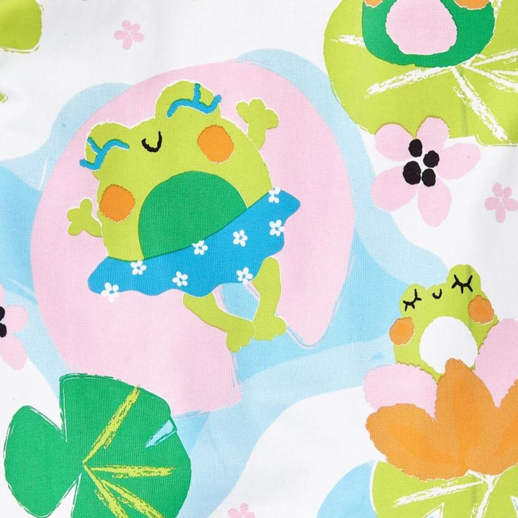 TucTuc Water Lilies White Knitted Baby Romper