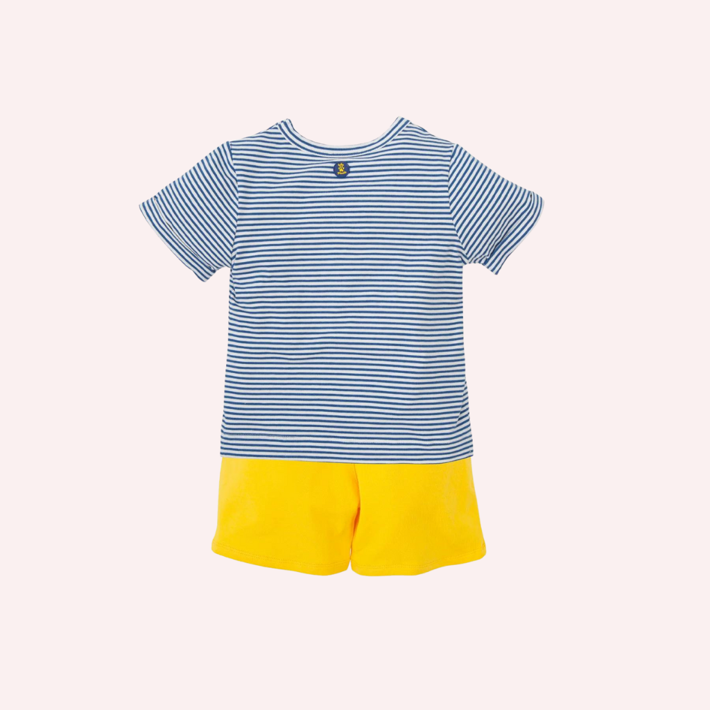 Tutto Piccolo Atlantic Blue Shorts 2 Piece Set