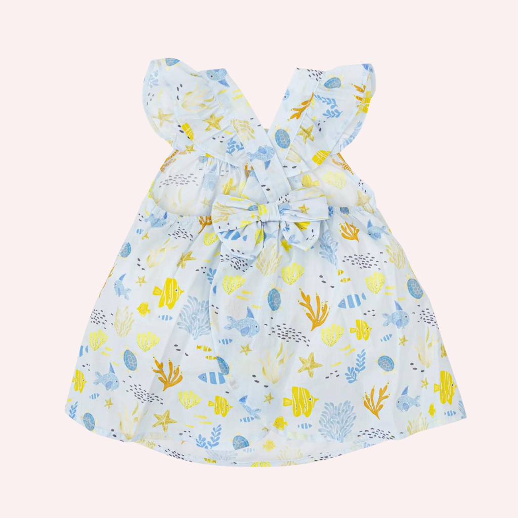 Tutto Piccolo B. Bowling SKy Blue Dress