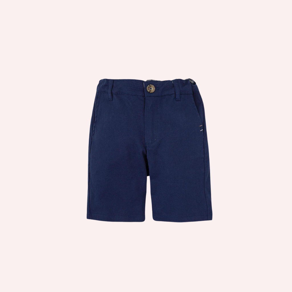 Tutto Piccolo Fuchsia Shirt and Navy Bermudas