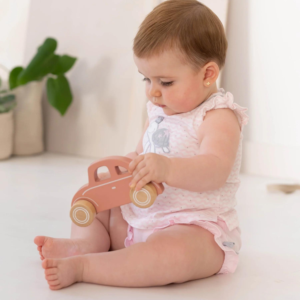 Tutto Piccolo Pink Sea Turttle Shorts Set