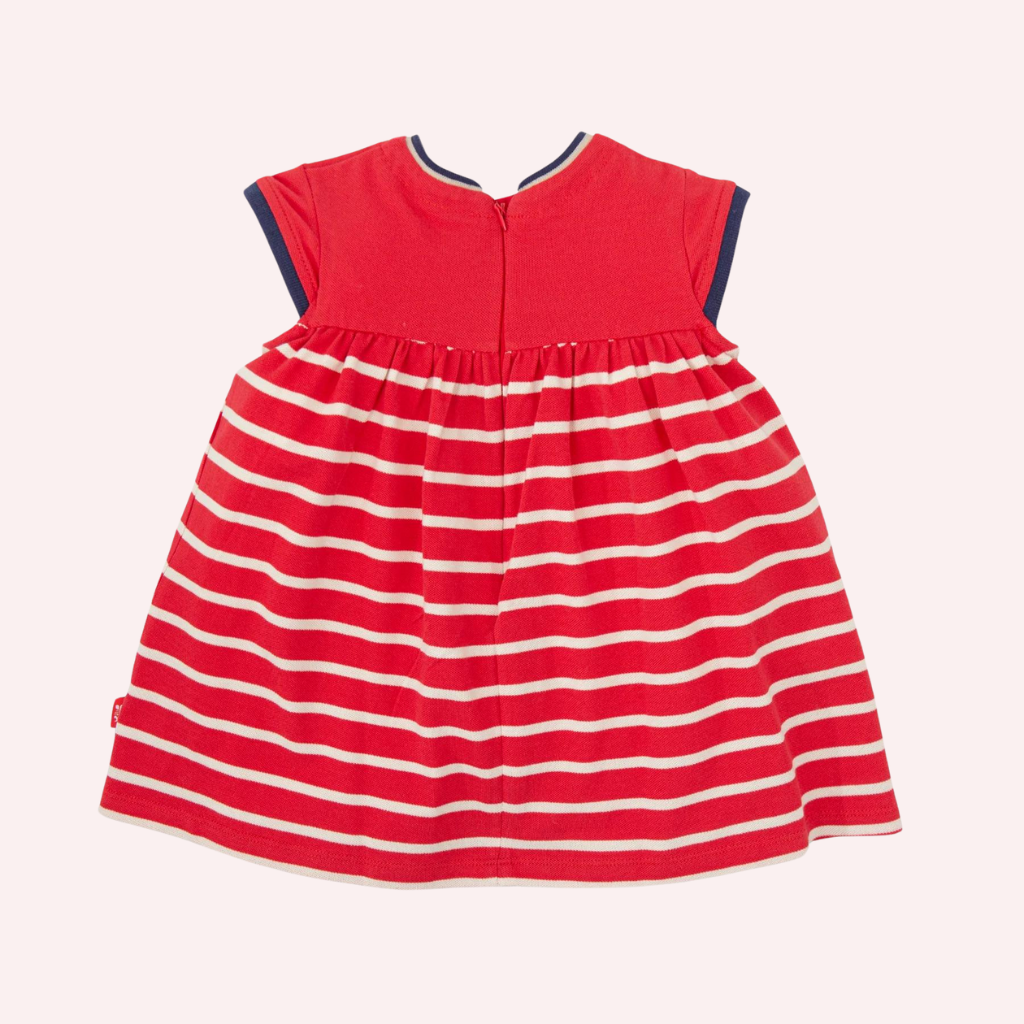 Tutto Piccolo Red Paper Boat Dress