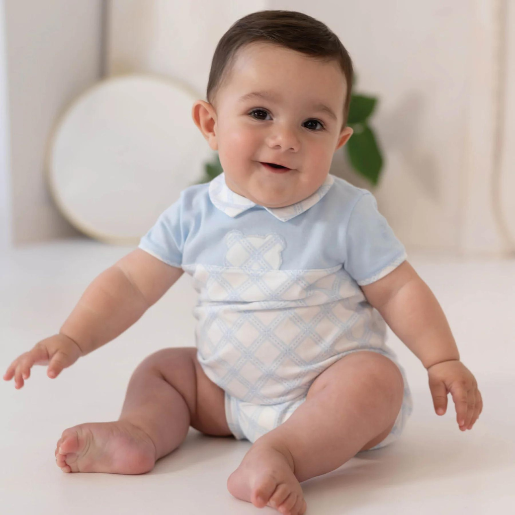 Tutto Piccolo Sky Blue Baby Romper