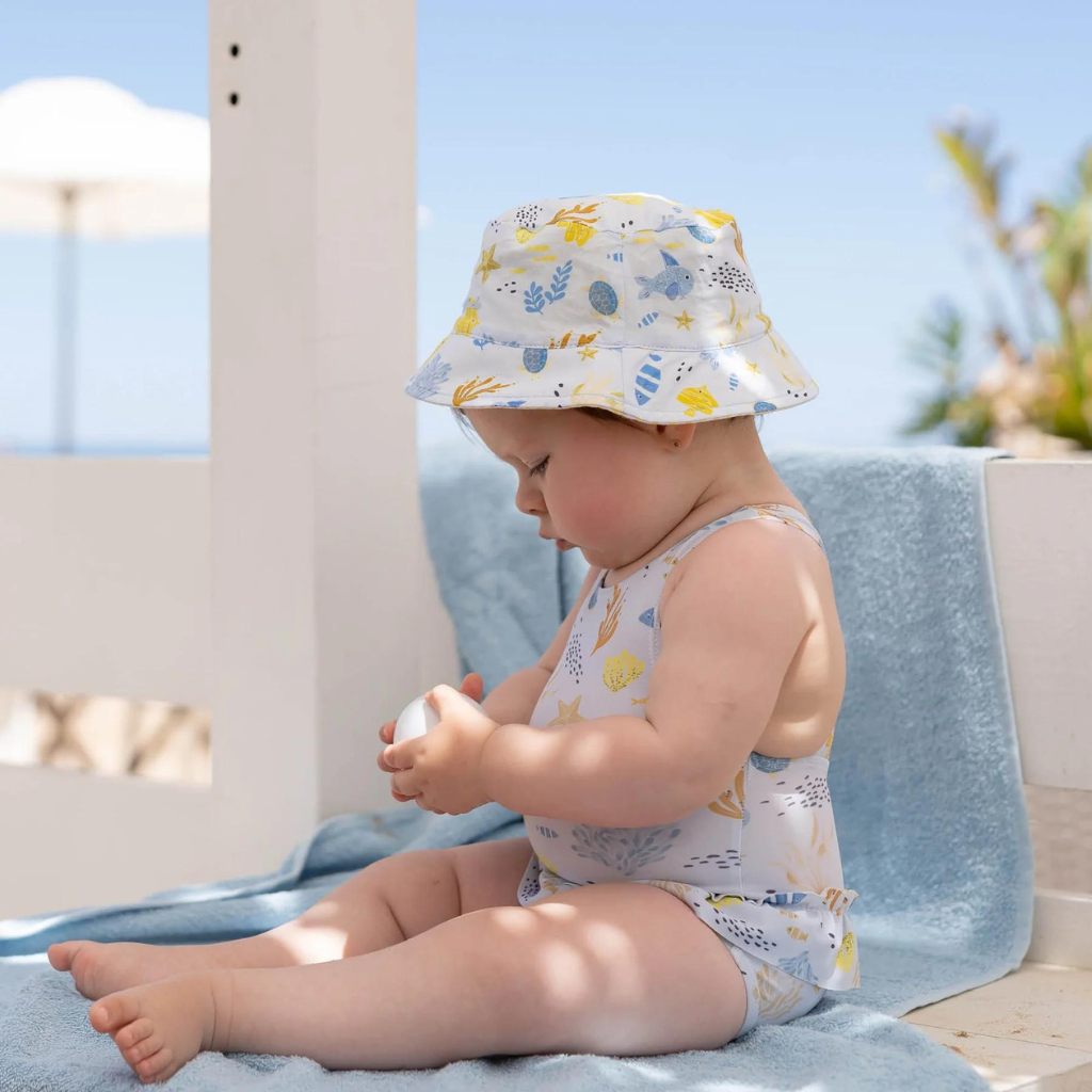 Tutto Piccolo Sky Blue Swimsuit