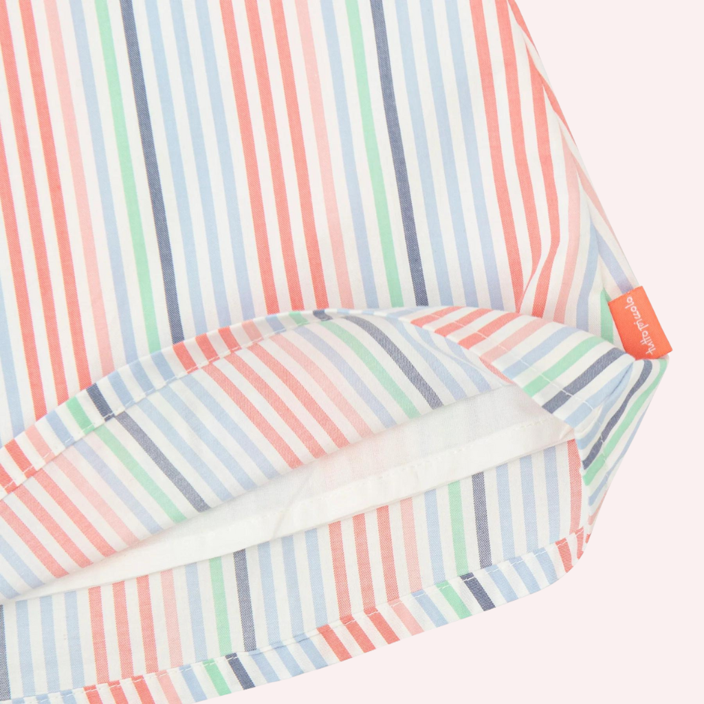 Tutto Piccolo Striped Coral Dress