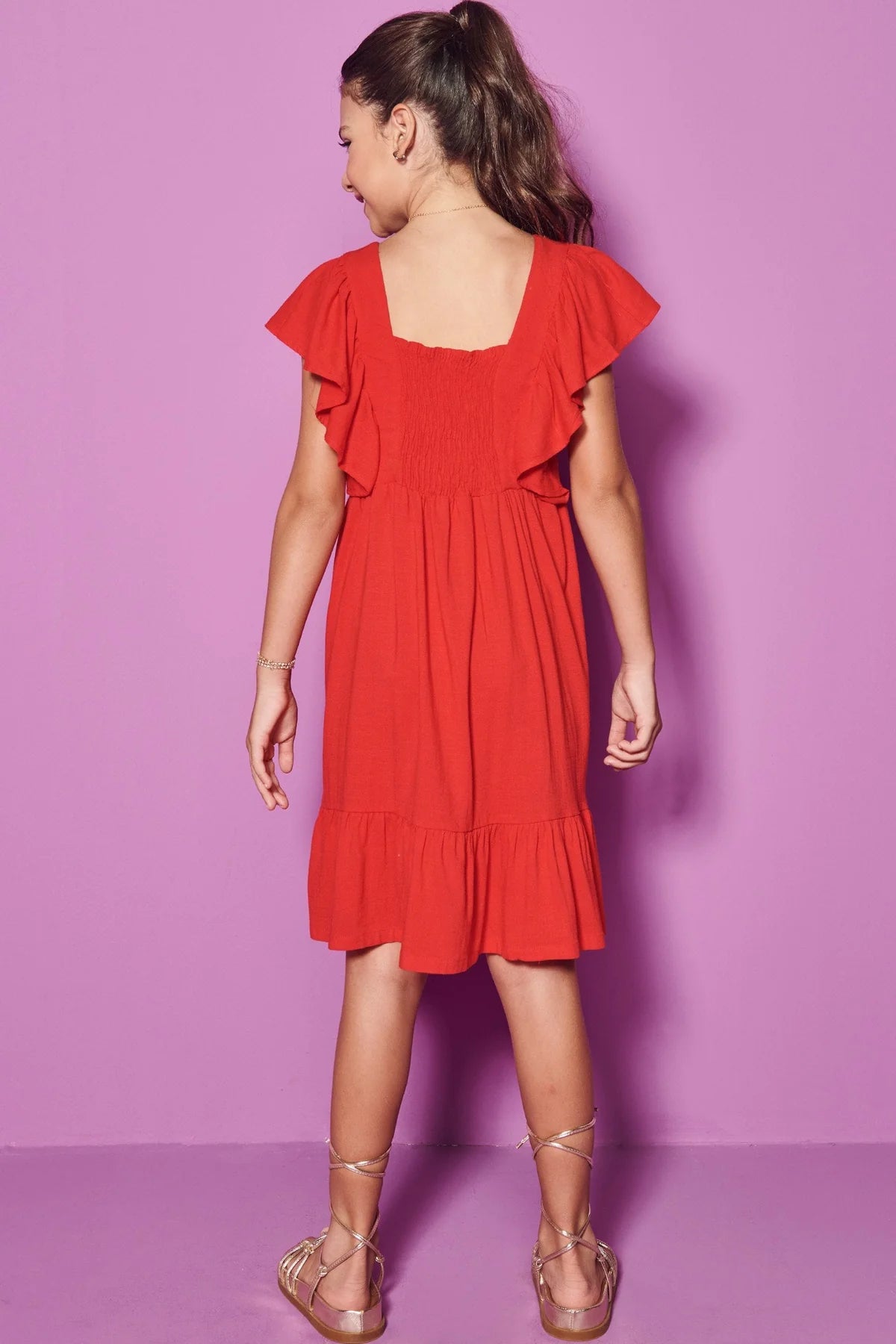 Vic & Vicky Viscose Slub Dress