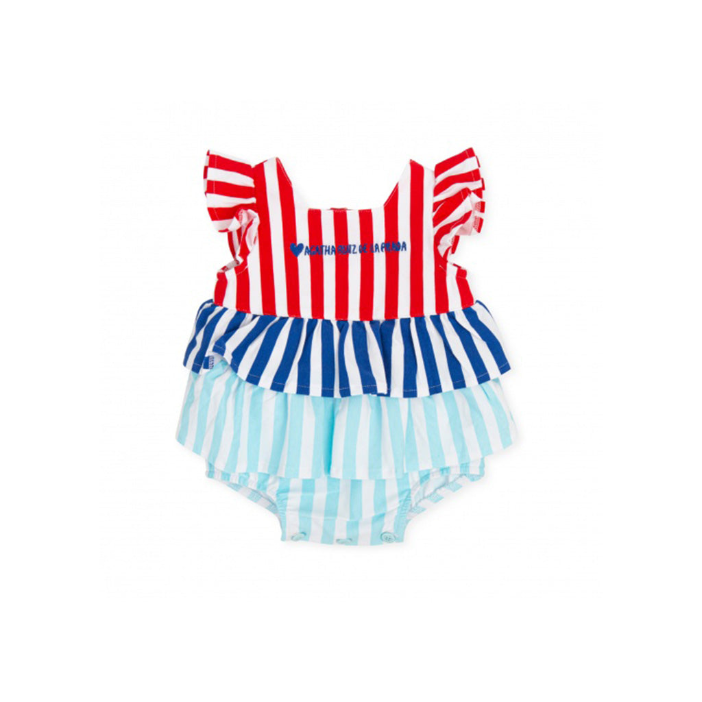 Agatha Ruiz De La Prada Striped Babygrow - Multicolored