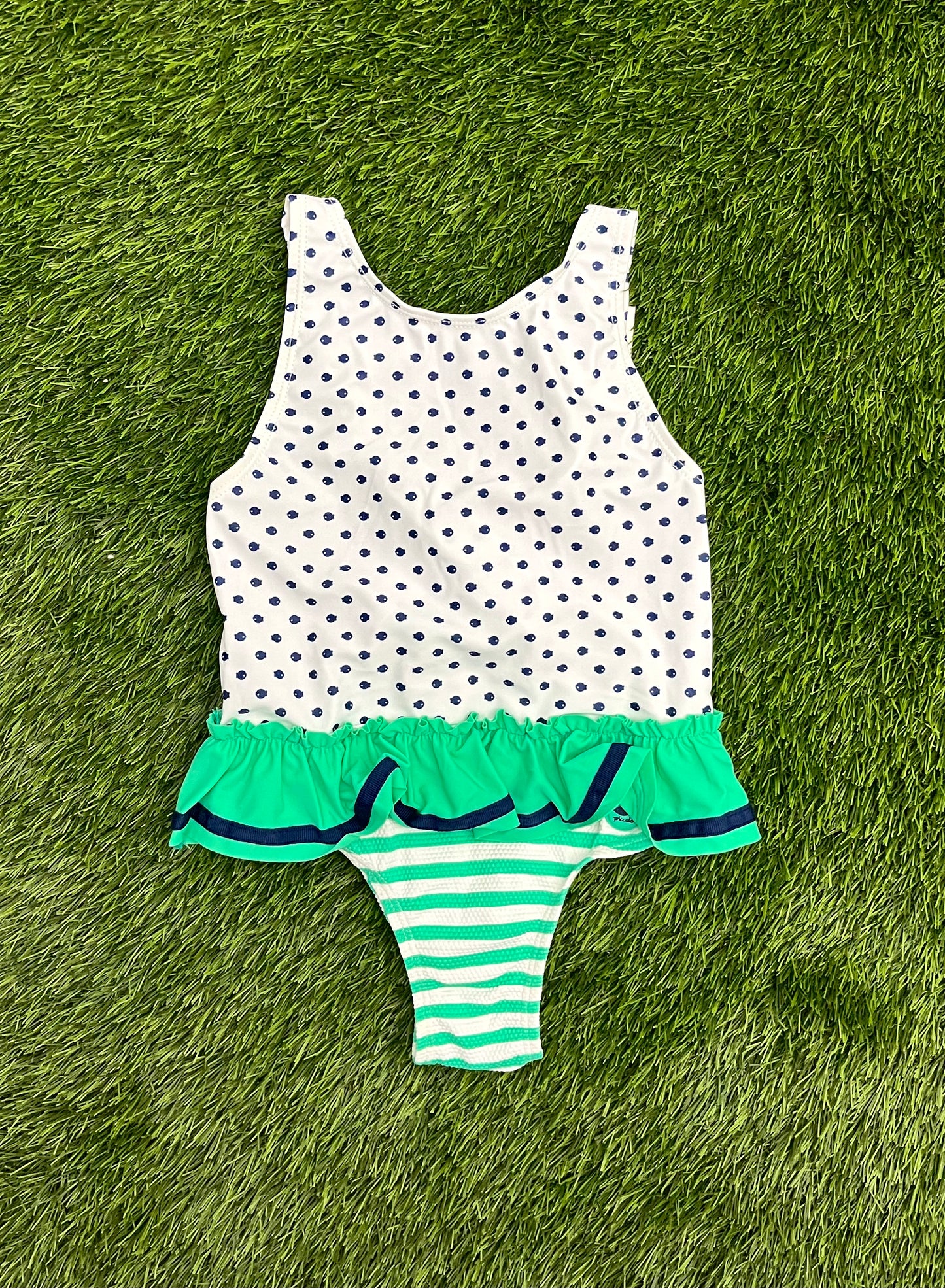 Tutto Piccolo Maillot Swimsuit- Verde Marino