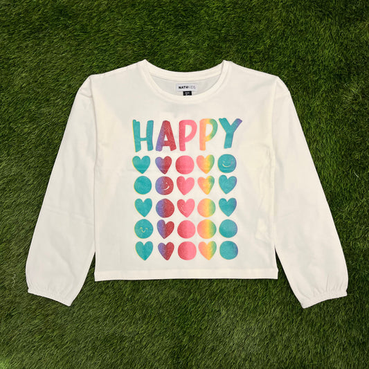 TucTuc NK Joyful Expression Girl Camisa Manga Larga