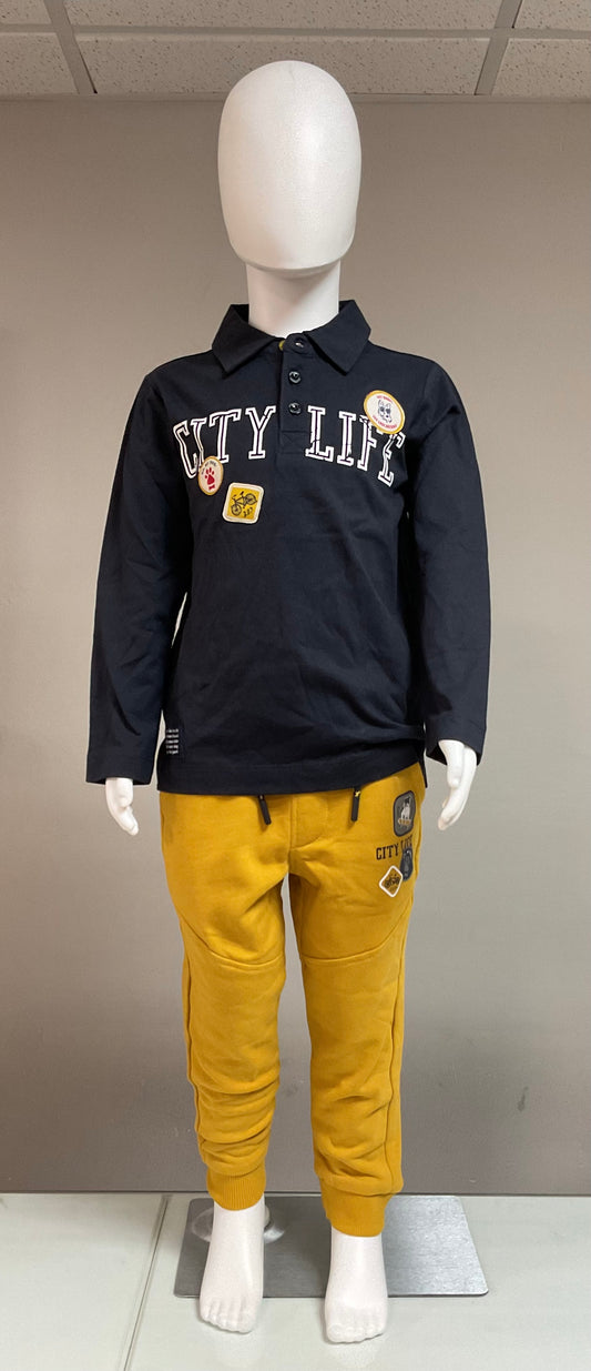 TucTuc NK Basic Long Sleeves With Fleece Joggers/ Pet Friendly Town Male