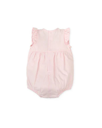 Tutto Piccolo PELELE CORTO SIN MANGAS PLIEGUES ROSA