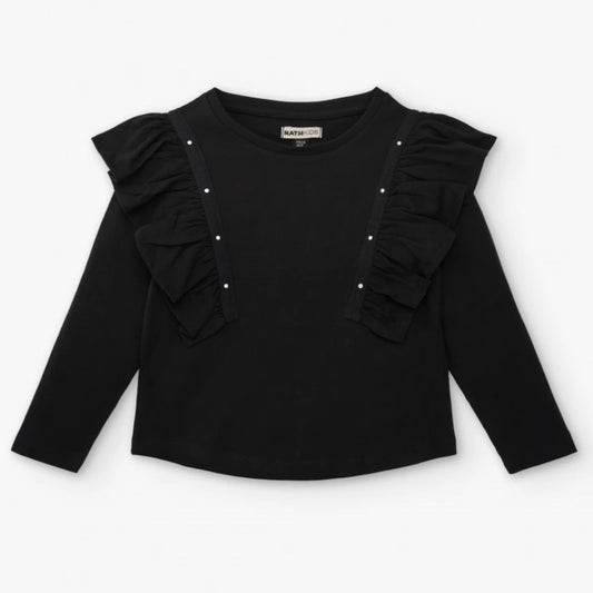 TucTuc NK Antonella Basic Long Sleeves Shirt Black / Rock N Love Collection