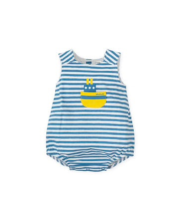 TUTTO PICCOLO ROMPER RAYAS AZUL ATLÁNTICO BEBÉ