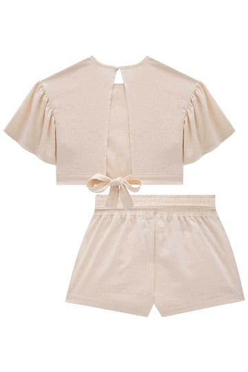 Lilimoon Cropped Top And Short Skirt Set