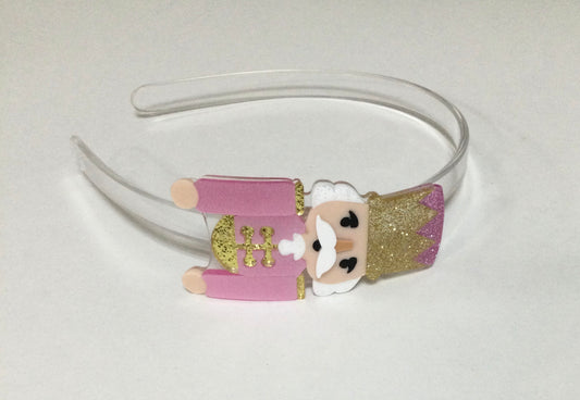 Lilies & Roses Nutcracker Satin Pink Headband