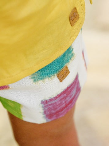 José Varón Conjunto Niño Camisa Menta Pantalón corto multicolor