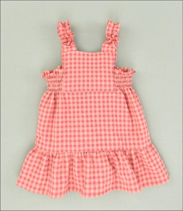 Cocote Baby & Kids vestido niña cuadrito fresas Ref. 02-49069