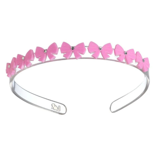 Lilies & Roses Bows Mini Light Pink Headband