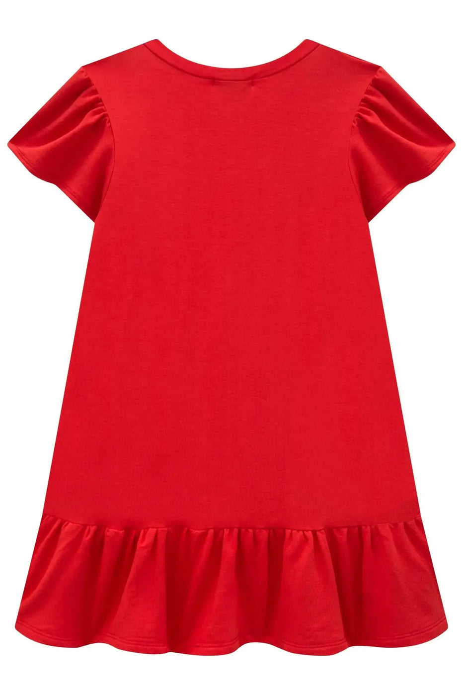Infanti Vestido Niña Rojo Acompañado Cartera Roja