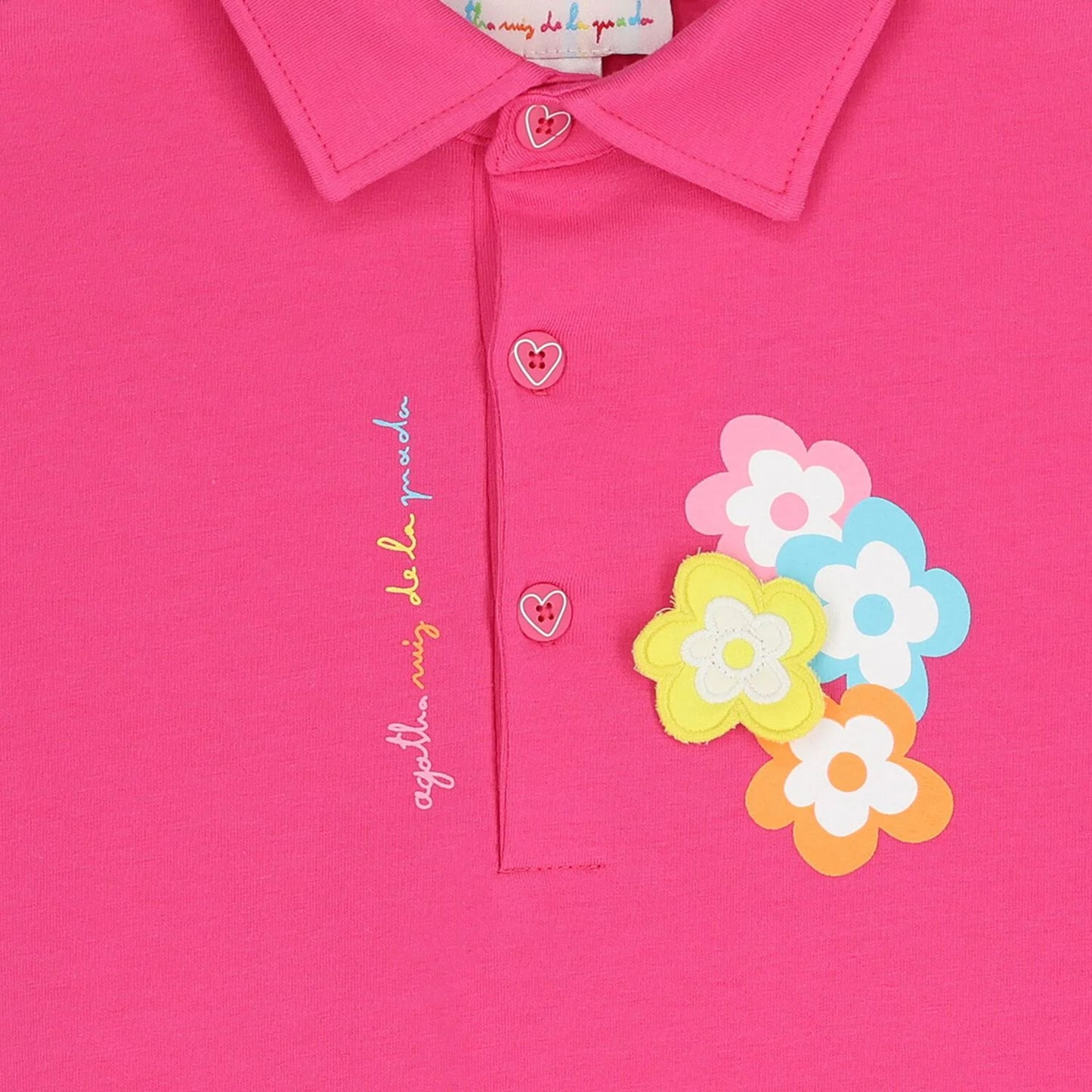Agatha Ruiz De La Prada Vestido Polo Niña Flores