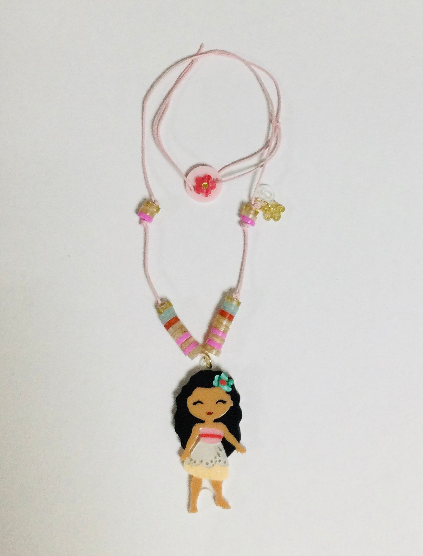 Lilies & Roses Cute Doll Flower Hair With Necklace (Moana)