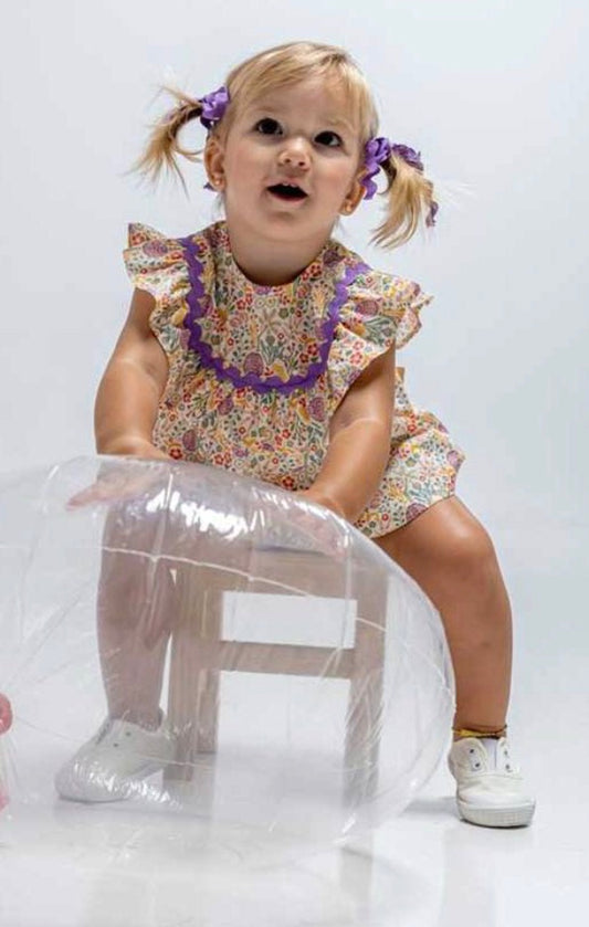 José Varón Baby Woven Dress Lila Ref. 01-50048