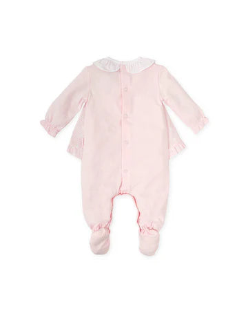 Tutto Piccolo PELELE LARGO RAYAS BOLSILLO ROSA