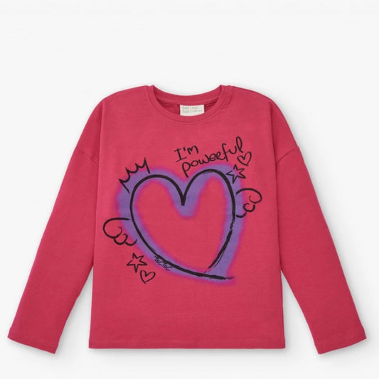 TucTuc Pink Long Sleeves Jersey T-Shirt / Crazy Feelings Collection