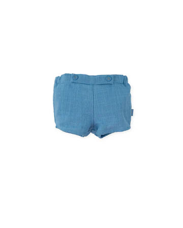 TUTTO PICCOLO BLUSÓN CUADROS AGUAMARINA BEBÉ BOMBACHO AZUL ATLÁNTICO BEBÉ