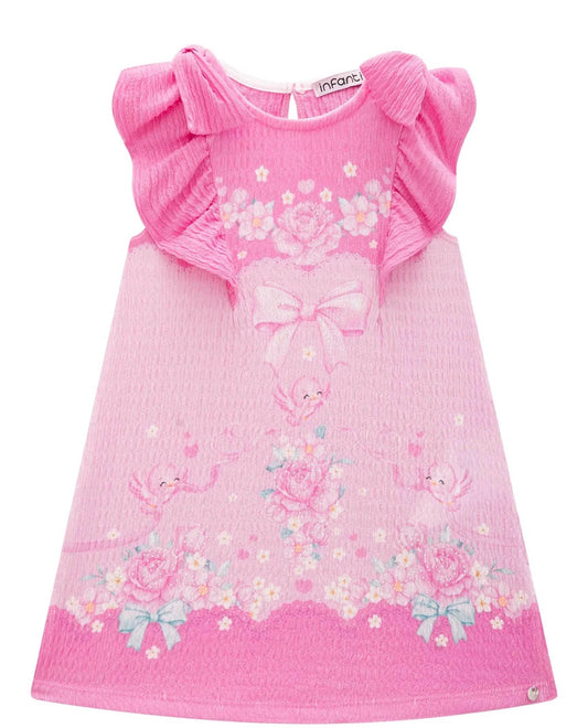 Infanti Capri Knit Dress Pink