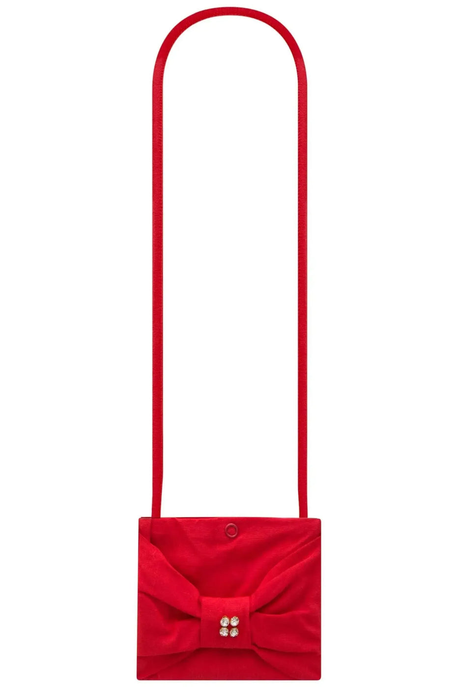 Infanti Vestido Niña Rojo Acompañado Cartera Roja