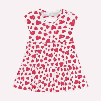 Kyly Vestido Infantil Estampado Corazón Ref. 1000225