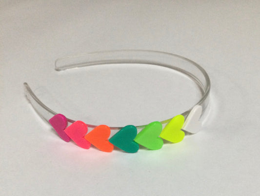 Lilies & Roses Centipede Heart Neon Combination Headband