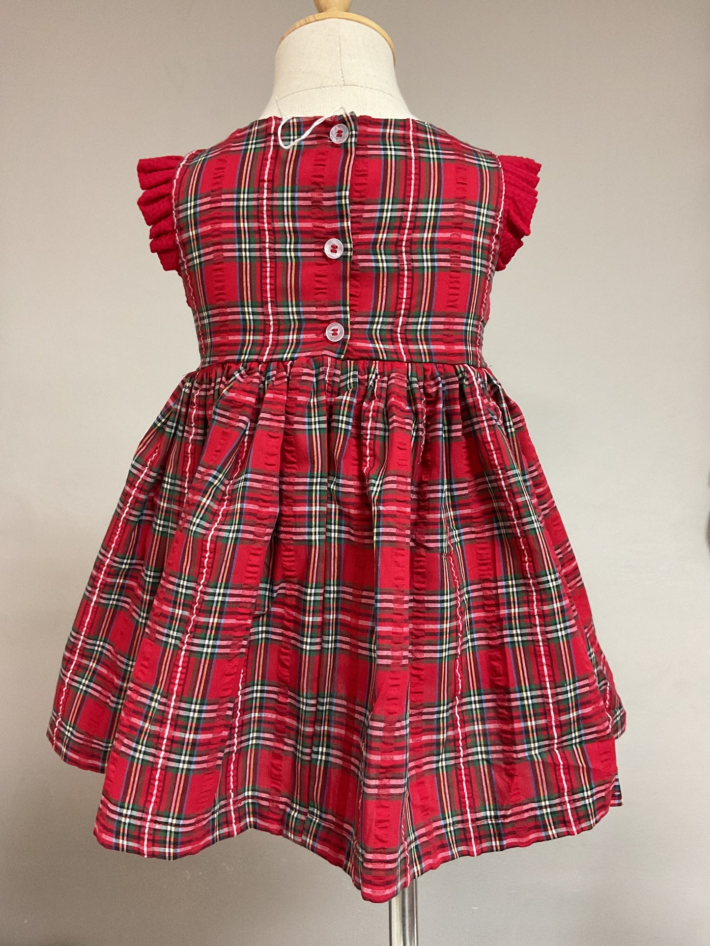 Vestido Niña Tartán de Navidad