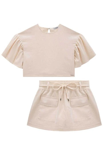 Lilimoon Cropped Top And Short Skirt Set