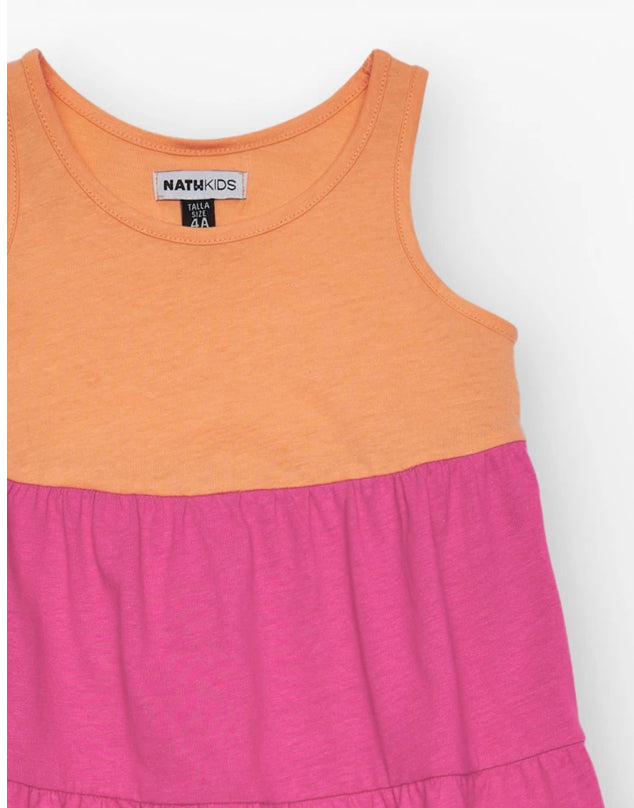 TucTuc NK Honolulu Vestido para niña es varios colores con tirantes anchos