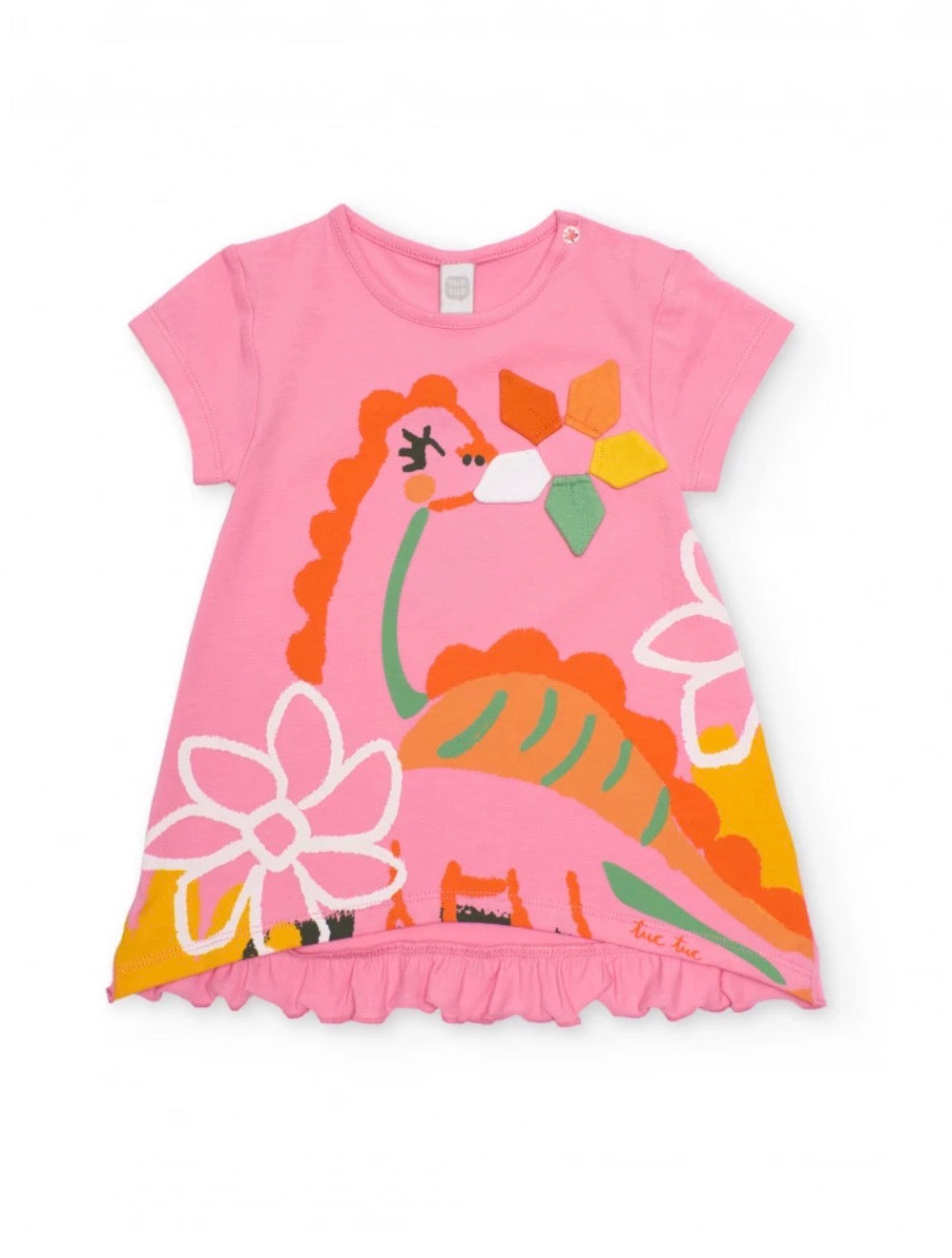TucTuc Vestido Niña Dinosaurio