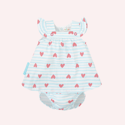 Agatha Ruiz De La Prada Aquamarine Hearts Dress and Brieffs