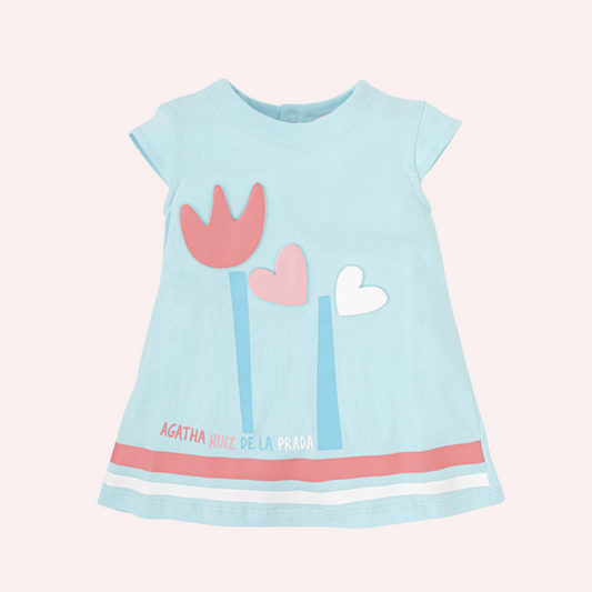 Agatha Ruiz De La Prada Aquamarine Tulips Dress