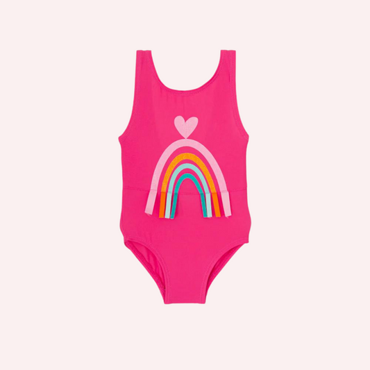 Agatha Ruiz De La Prada Fuchsia Rainbow Swimsuit