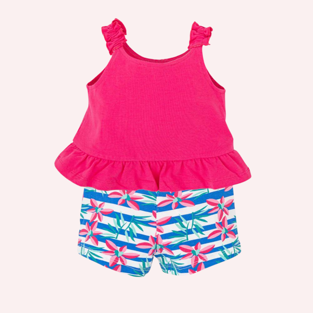 Agatha Ruiz De La Prada Fuchsia T-Shirt and Beach Shorts