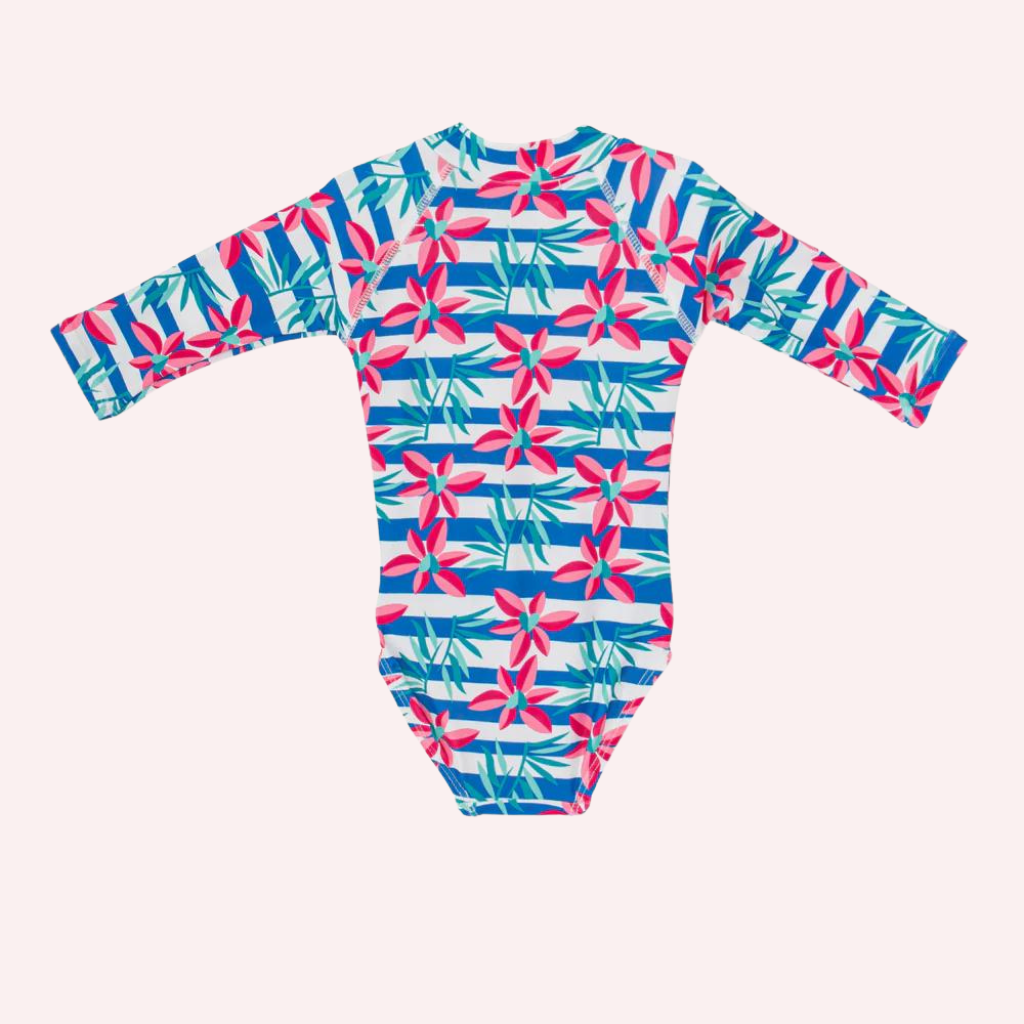 Agatha Ruiz De La Prada Long Sleeves Striped Swimsuit