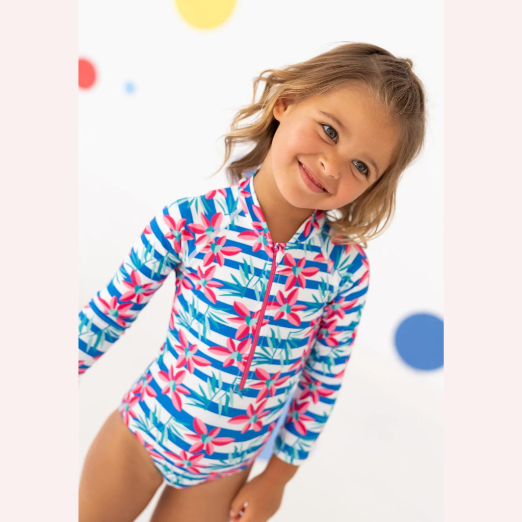 Agatha Ruiz De La Prada Long Sleeves Striped Swimsuit