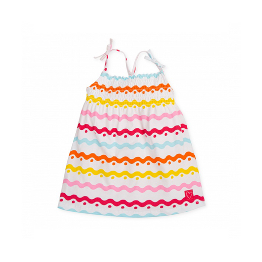 Agatha Ruiz De La Prada Multicolor Wave Strapless Dress