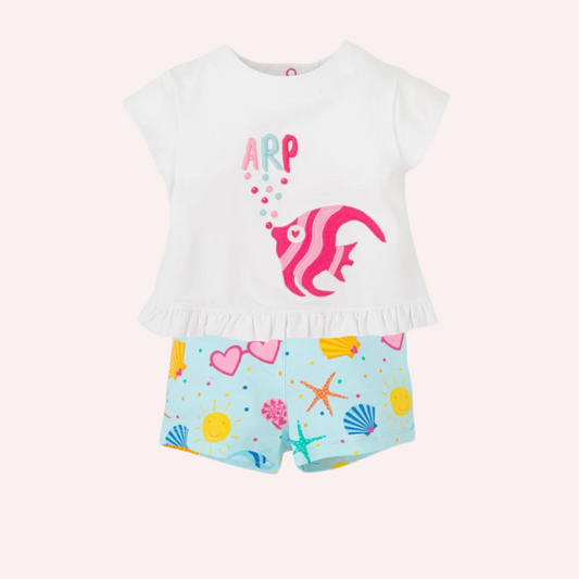 Agatha Ruiz De La Prada Optical White Fish and Sea 2 Piece Set