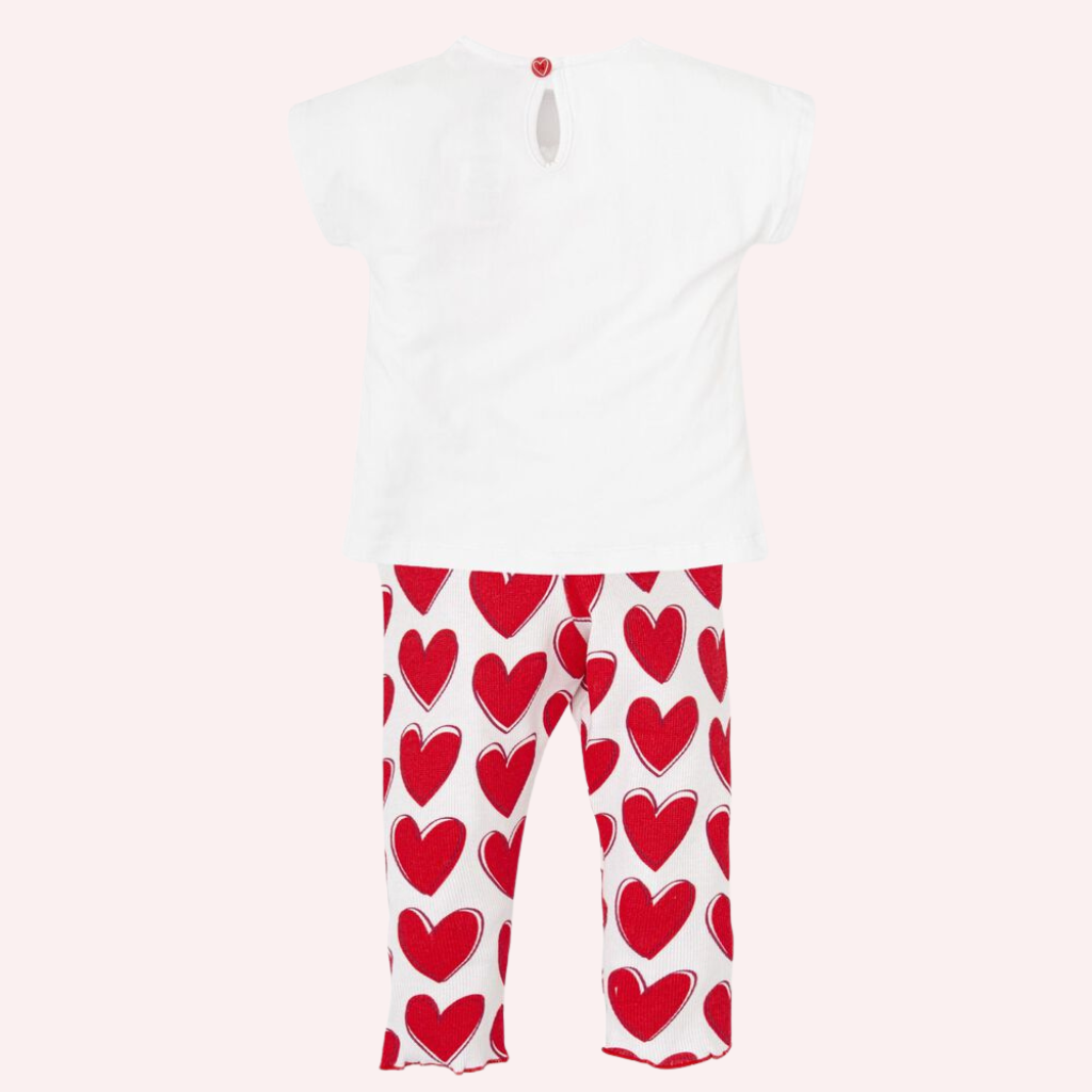 Agatha Ruiz De La Prada Red Hearts Leggings Set