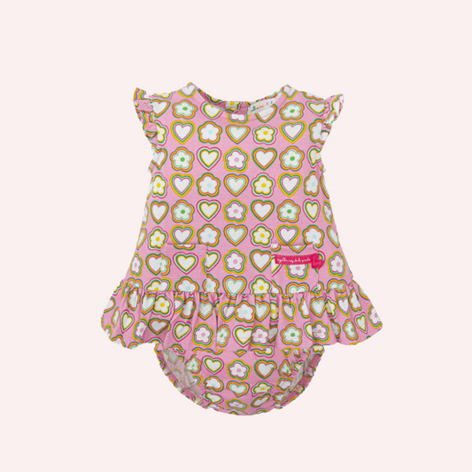 Agatha Ruiz De La Prada Strawberry Rainbows and Hearts Dress and Briefs