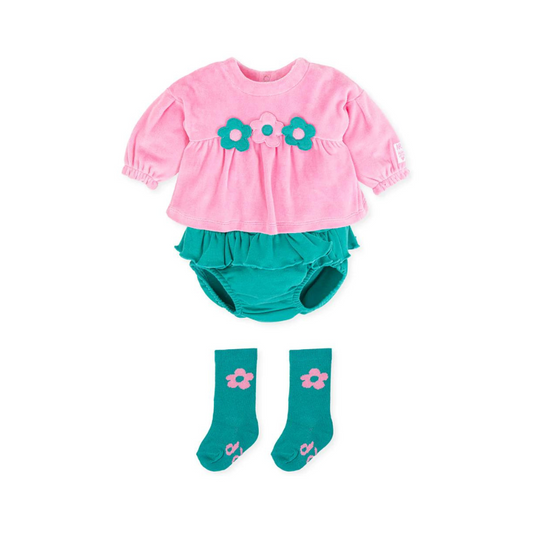 Agatha Ruiz De La Prada Strawberry Romper Dress Set