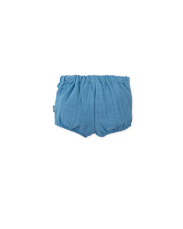 TUTTO PICCOLO BLUSÓN CUADROS AGUAMARINA BEBÉ BOMBACHO AZUL ATLÁNTICO BEBÉ