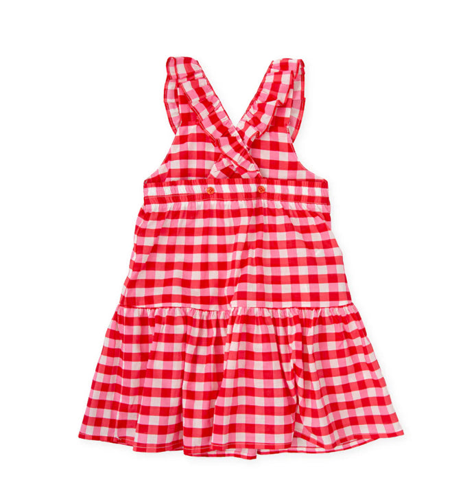 Tutto Piccolo Vestido Cuadros Rojo